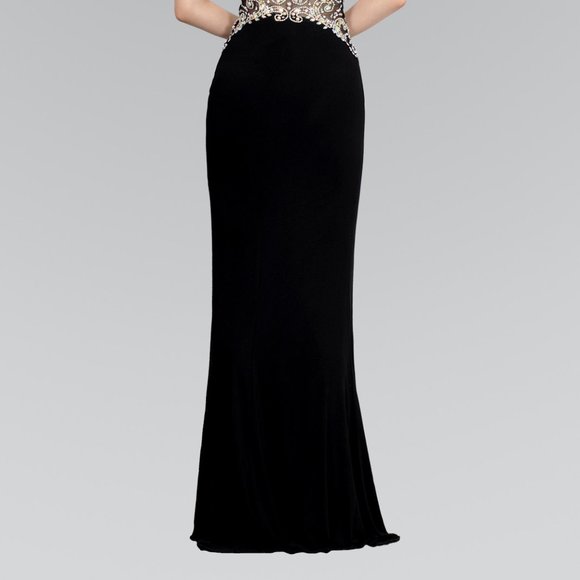 V-Neckline Sequined Sheath Prom Dress GSGL2128 - Picture 5 of 7